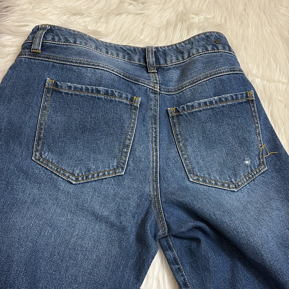 Cabi Distressed 100% BF Boyfriend Jeans Cropped Size 2 100% Cotton - Picture 11 of 14